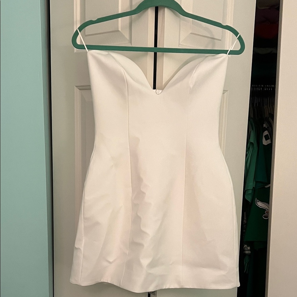Zara Strapless White Dress